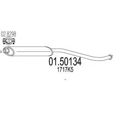 MTS 0150134 Середній глушник вихлопних газів