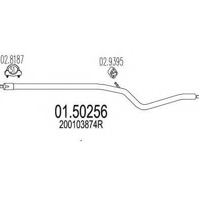 MTS 0150256 Середній глушник вихлопних газів