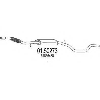 MTS 0150273 Середній глушник вихлопних газів