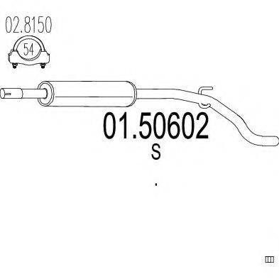 MTS 0150602 Середній глушник вихлопних газів