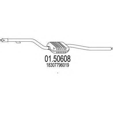 MTS 0150608 Середній глушник вихлопних газів