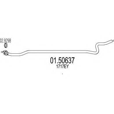 MTS 0150637 Середній глушник вихлопних газів