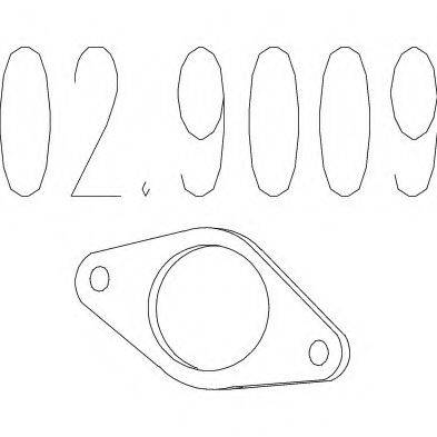 MTS 029009 Прокладка, труба вихлопного газу