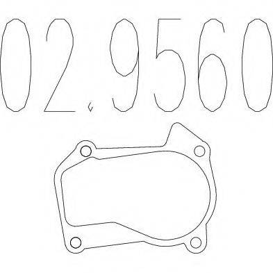MTS 029560 Прокладка, труба вихлопного газу