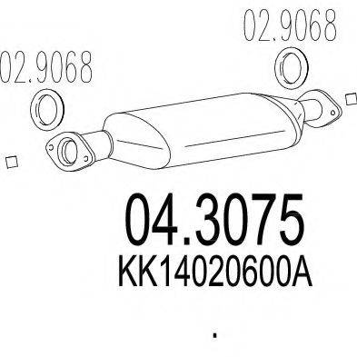 MTS 043075 Каталізатор