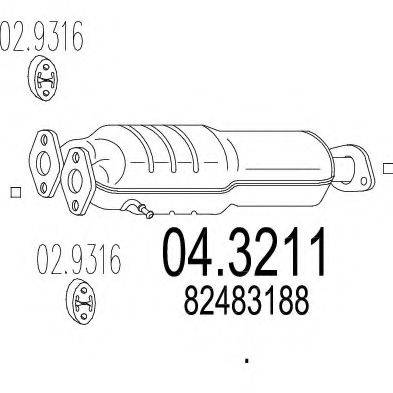 MTS 043211 Каталізатор