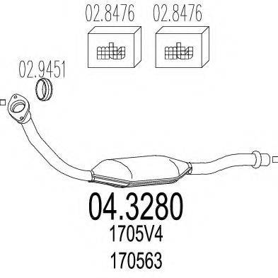 MTS 043280 Каталізатор