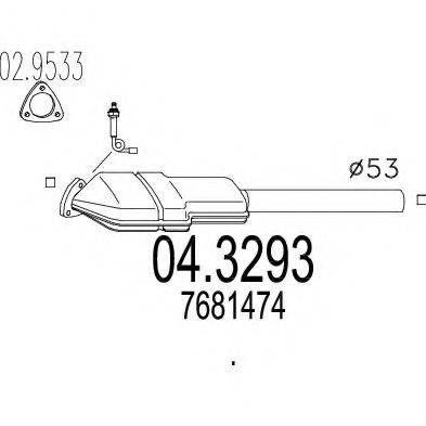 MTS 043293 Каталізатор