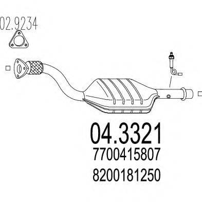 MTS 043321 Каталізатор