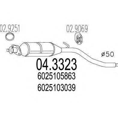 MTS 043323 Каталізатор