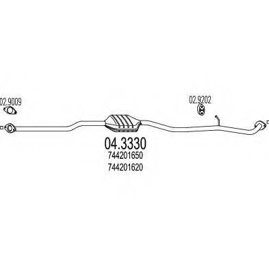 MTS 043330 Каталізатор