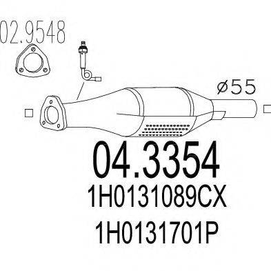 MTS 043354 Каталізатор