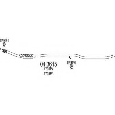 MTS 043615 Каталізатор