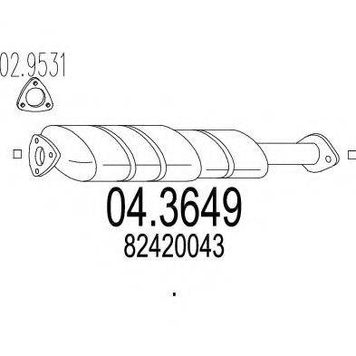 MTS 043649 Каталізатор