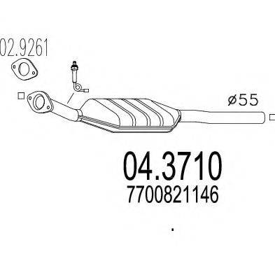 MTS 043710 Каталізатор