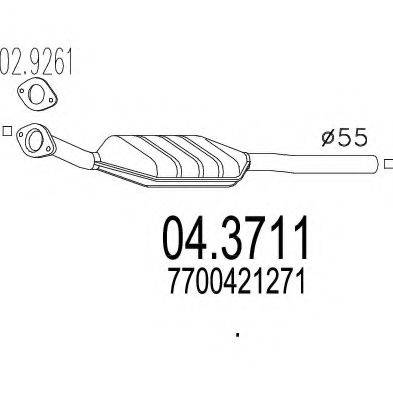 MTS 043711 Каталізатор