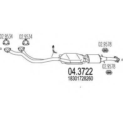 MTS 043722 Каталізатор