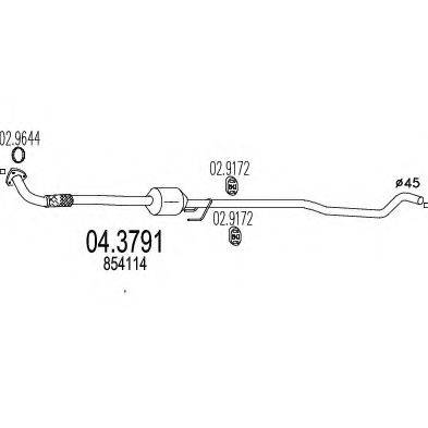 MTS 043791 Каталізатор