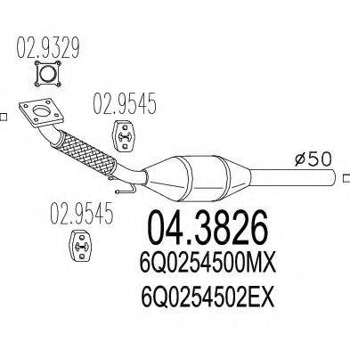 MTS 043826 Каталізатор