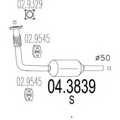 MTS 043839 Каталізатор