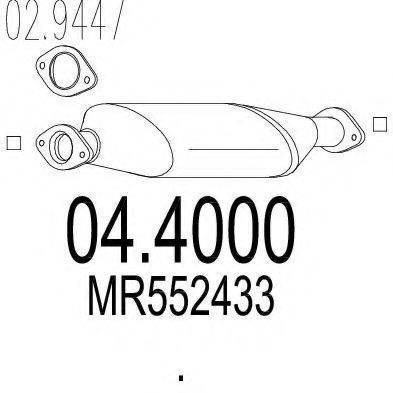 MTS 044000 Каталізатор