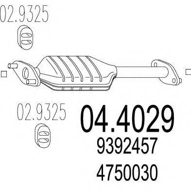 MTS 044029 Каталізатор