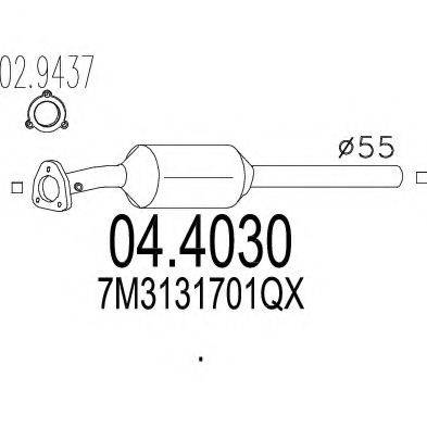 MTS 044030 Каталізатор