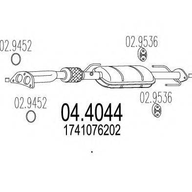 MTS 044044 Каталізатор
