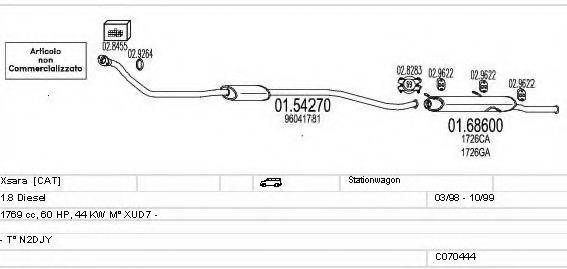 MTS C070444009670 Система випуску ОГ