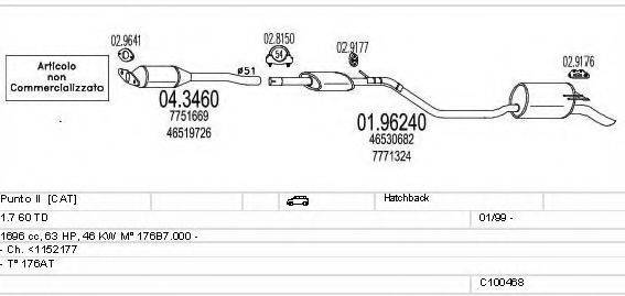 MTS C100468013185 Система випуску ОГ