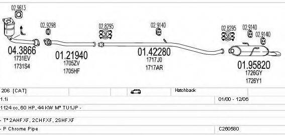 MTS C260580006310 Система випуску ОГ