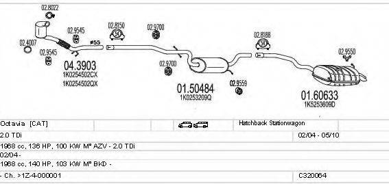 MTS C320064004844 Система випуску ОГ