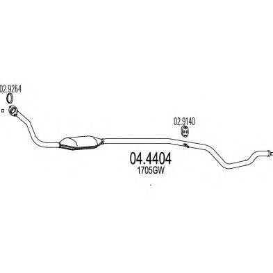 MTS 044404 Каталізатор