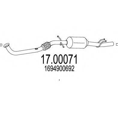 MTS 1700071 Саджовий/частковий фільтр, система вихлопу ОГ