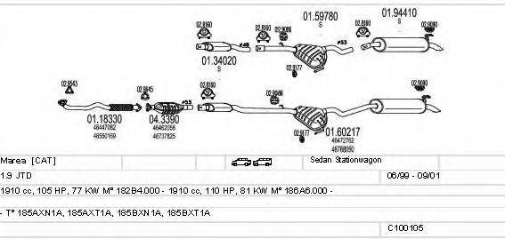 MTS C100105012815 Система випуску ОГ