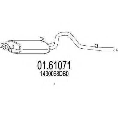 MTS 0161071 Глушник вихлопних газів кінцевий