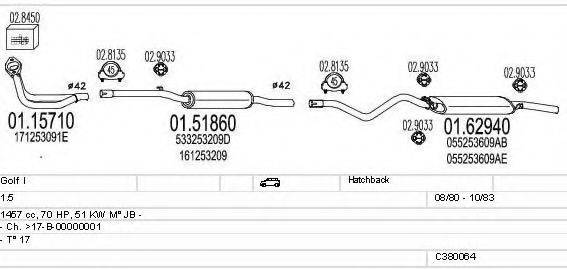 MTS C380064002858 Система випуску ОГ