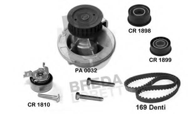 BREDA LORETT KPA0028D Водяний насос + комплект зубчастого ременя