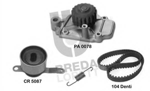 BREDA LORETT KPA0176B Водяний насос + комплект зубчастого ременя