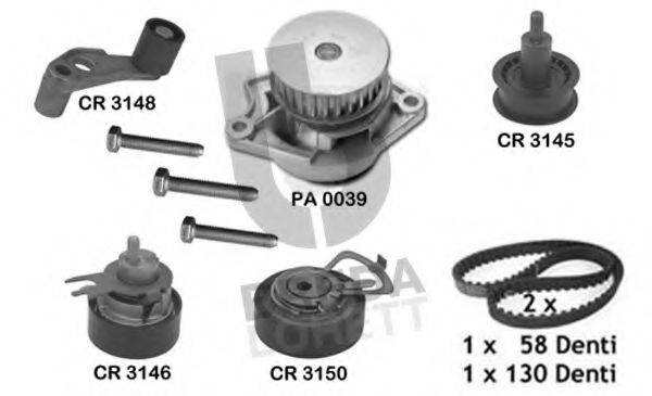BREDA LORETT KPA0288A Водяний насос + комплект зубчастого ременя