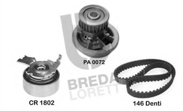 BREDA LORETT KPA0643A Водяний насос + комплект зубчастого ременя