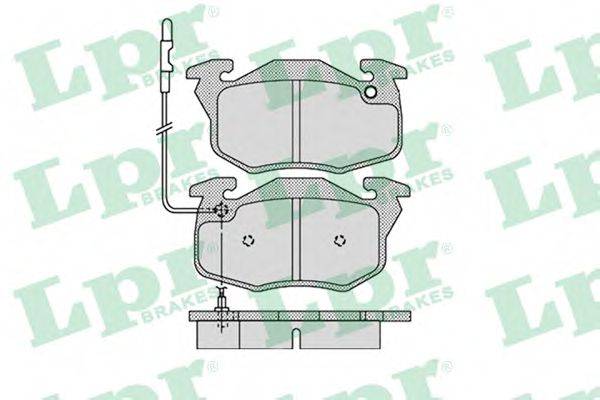LPR 05P1108 Комплект гальмівних колодок, дискове гальмо