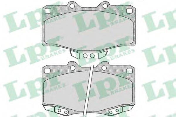 LPR 05P1117 Комплект гальмівних колодок, дискове гальмо