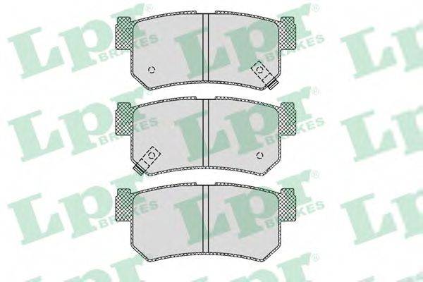 LPR 05P1210 Комплект гальмівних колодок, дискове гальмо