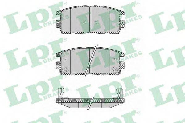 LPR 05P1323 Комплект гальмівних колодок, дискове гальмо