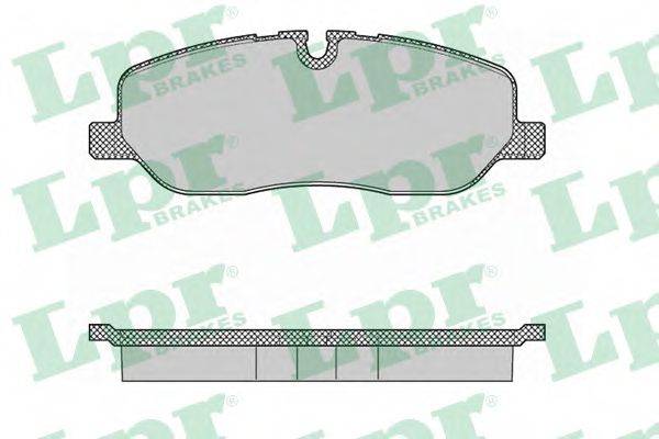 LPR 05P1360 Комплект гальмівних колодок, дискове гальмо