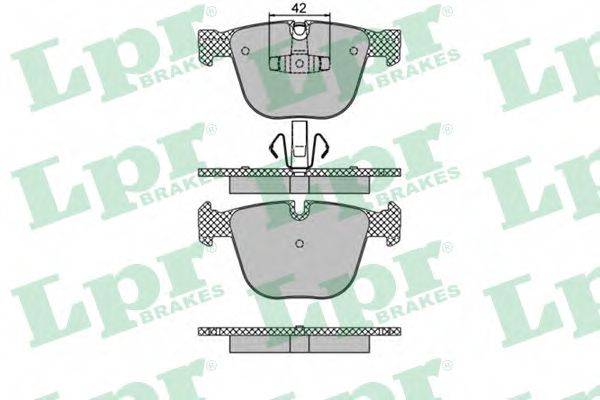LPR 05P1473 Комплект гальмівних колодок, дискове гальмо