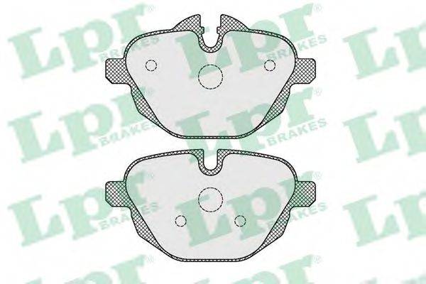 LPR 05P1618 Комплект гальмівних колодок, дискове гальмо
