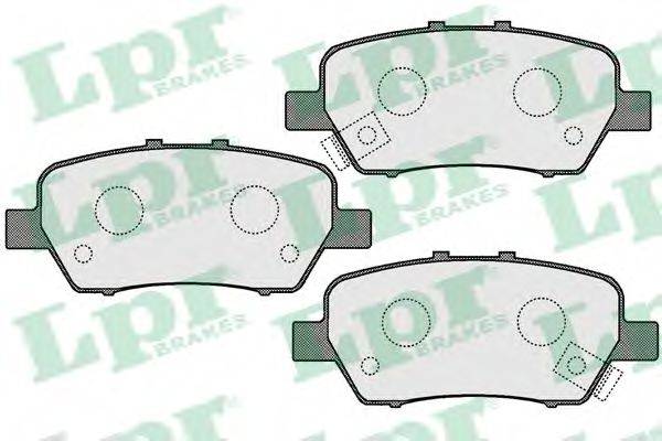 LPR 05P1692 Комплект гальмівних колодок, дискове гальмо