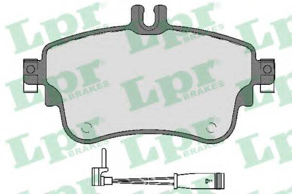 LPR 05P1780A Комплект гальмівних колодок, дискове гальмо